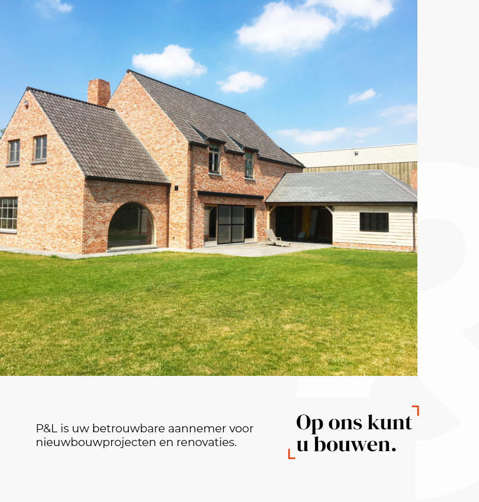 Social post met nieuwbouwproject van P&L