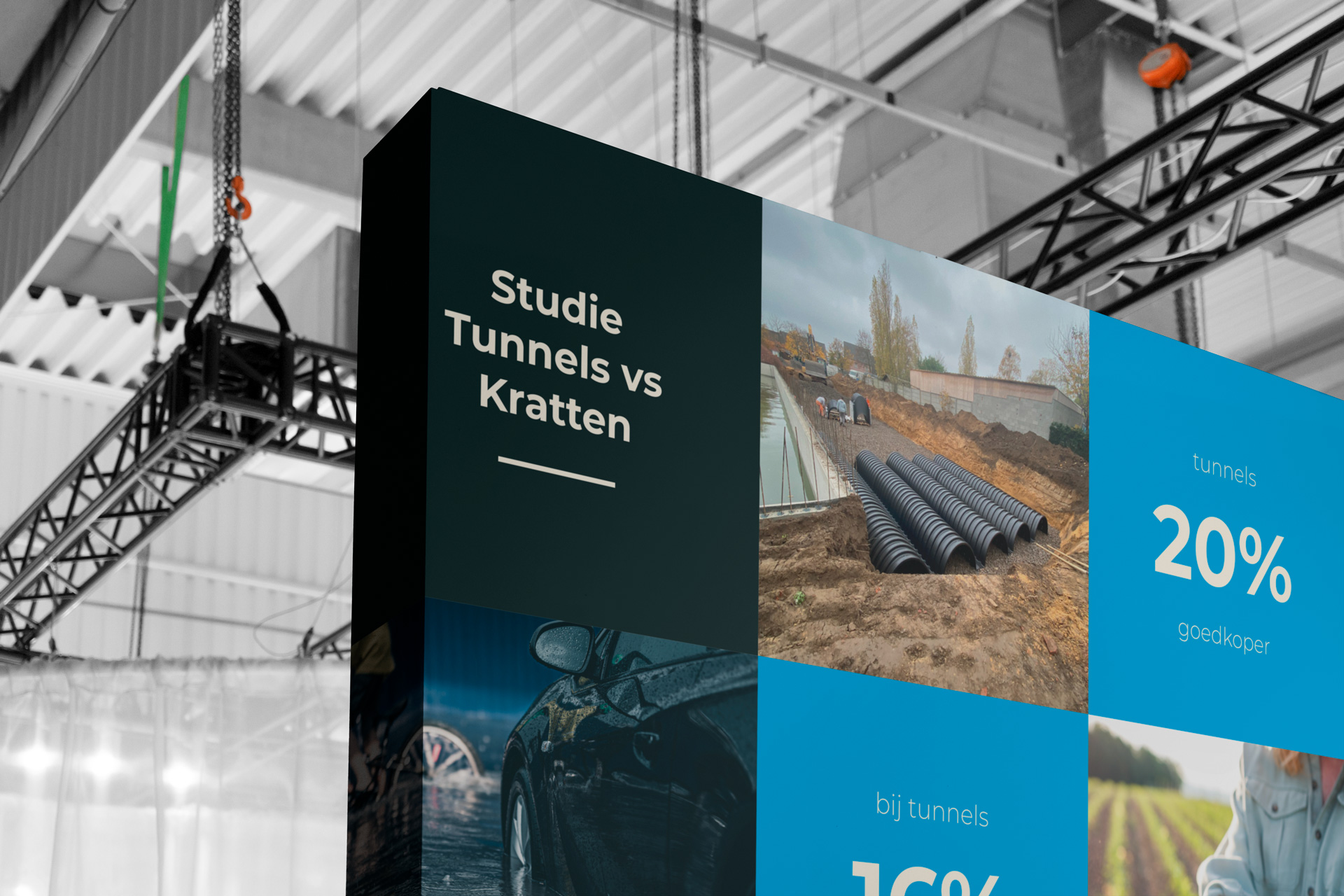 Opmaak beursstand grafisch ontwerp