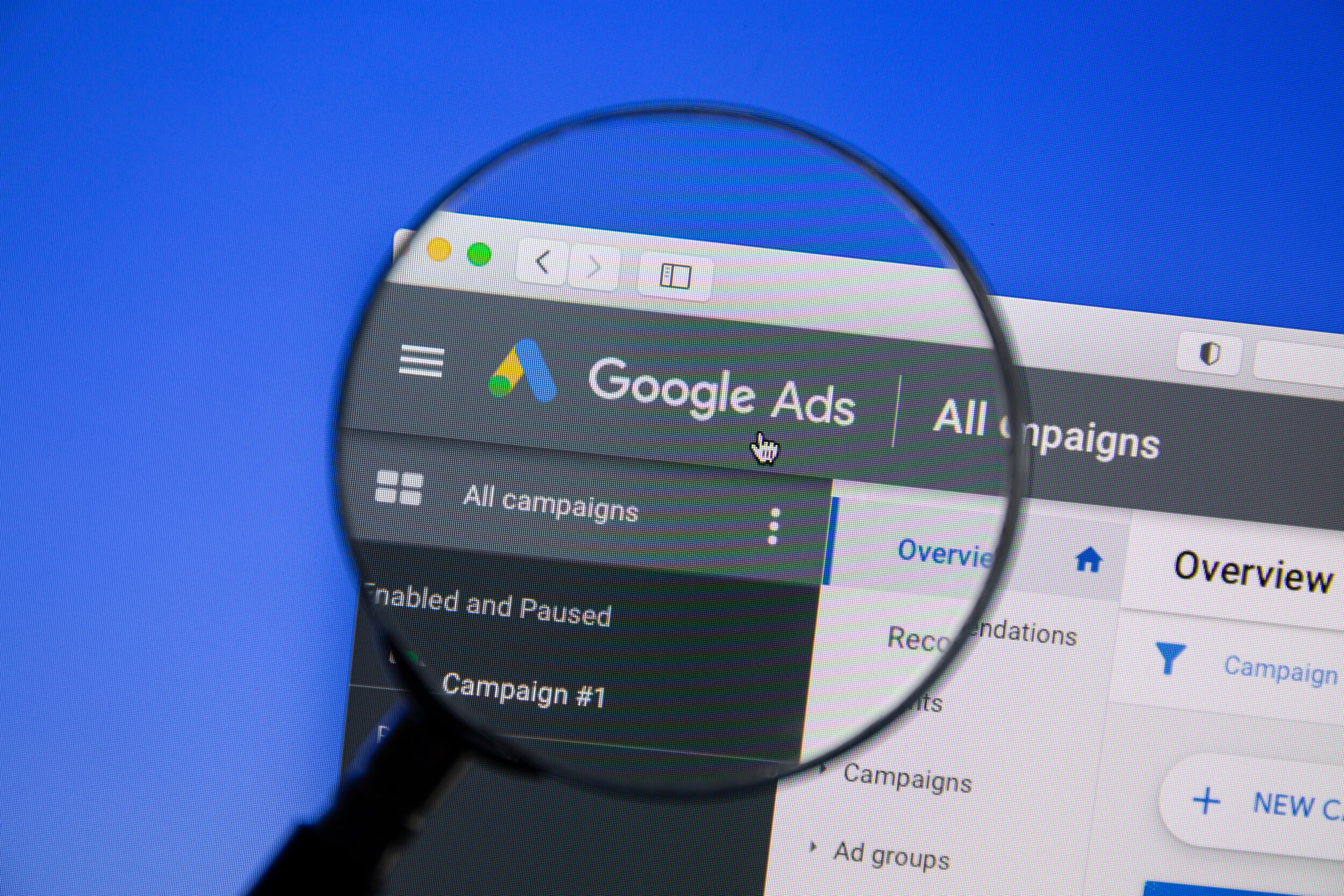 Visualisatie van Google Ads.