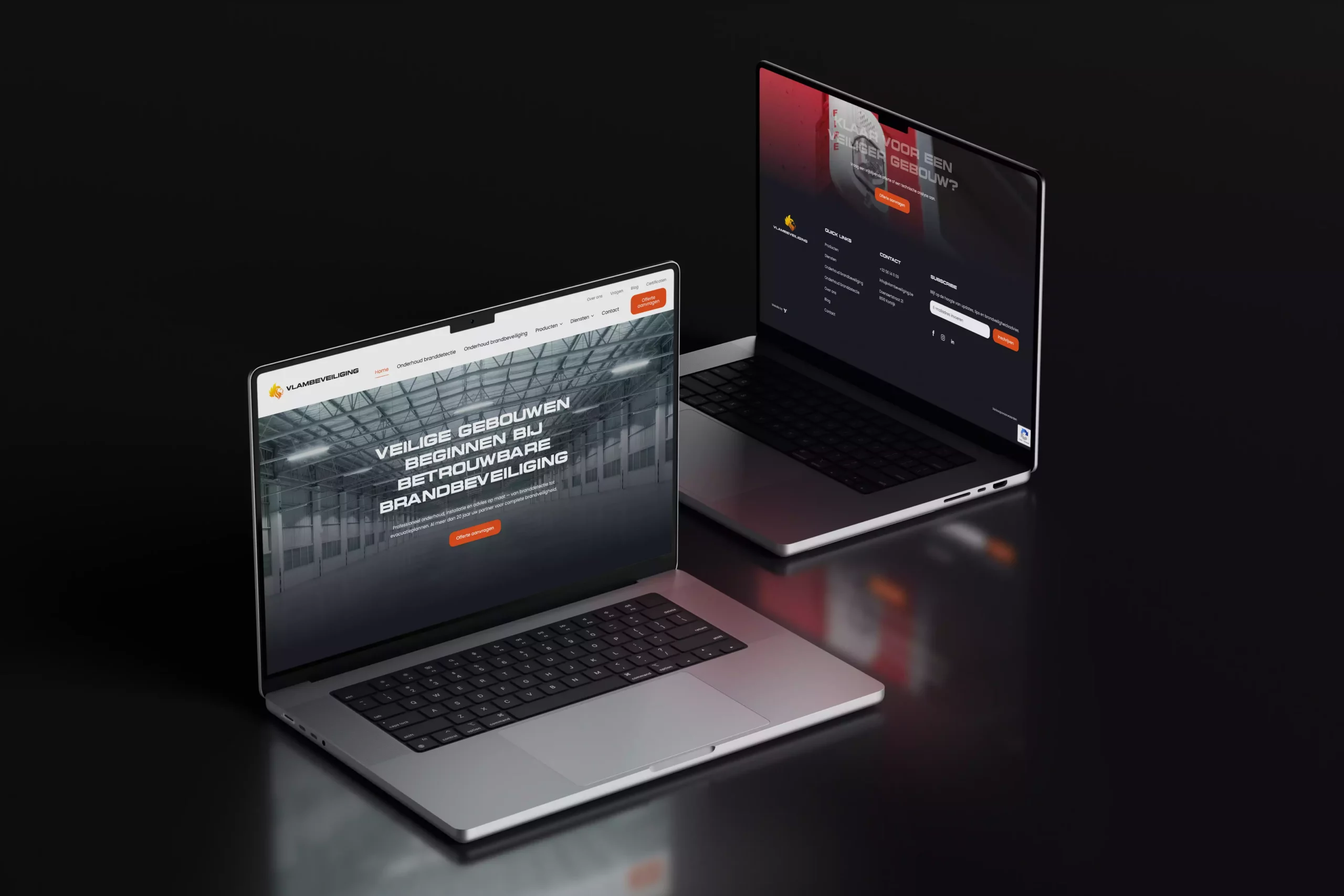Work Case Hummingbirds: Vlambeveiliging - Strategy, Merkpositionering, Branding, Graphic Design, Visitekaartjes, Huisstijl, Websites, Domeinregistratie, Webdesign, Webdevelopment