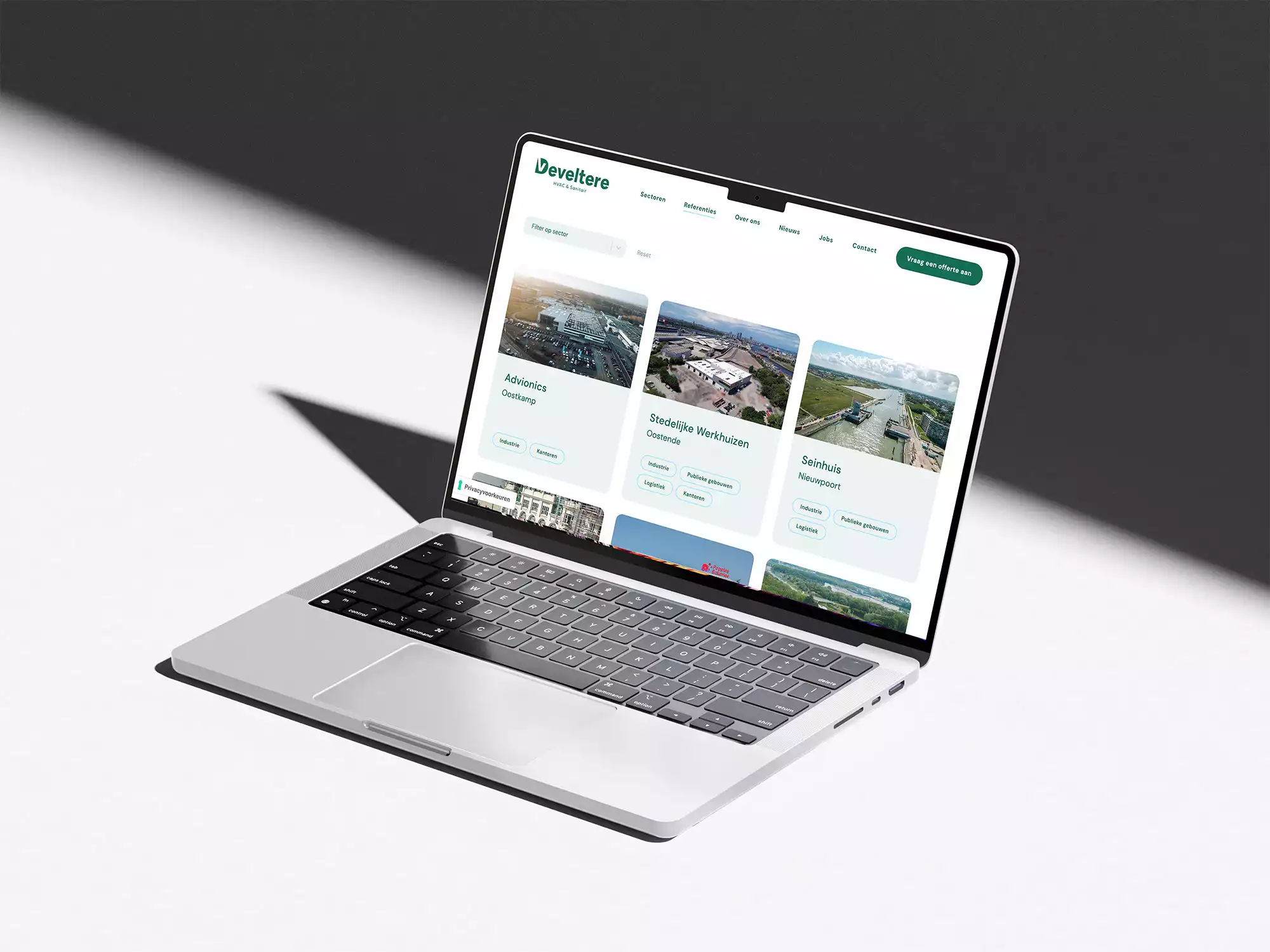 Work Case Hummingbirds: Develtere - Webdesign, Webdevelopment, Websites