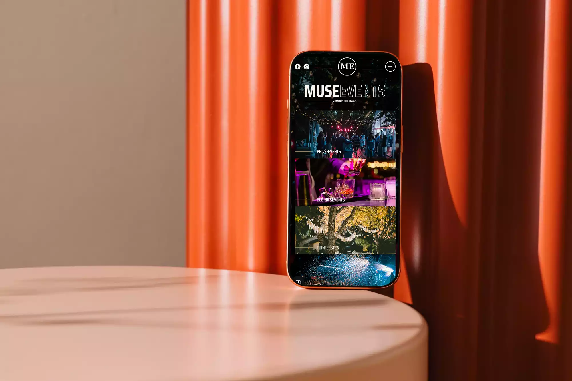 Work Case Hummingbirds: Muse Events - Webdesign, Webdevelopment, Websites