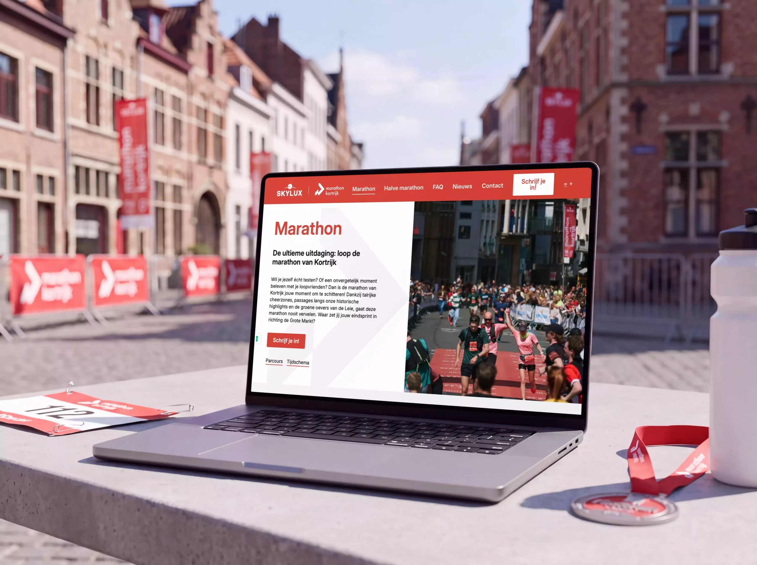 Work Case Hummingbirds: Marathon Kortrijk - Webdesign, Webdevelopment
