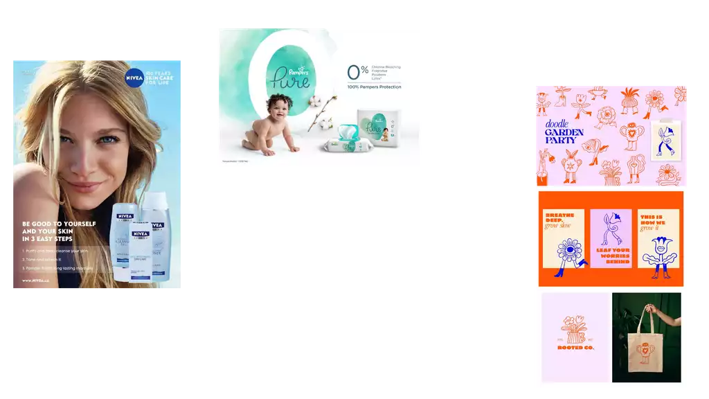 Voorbeelden van merken met Archetype "De verzorger" zoals nivea & pampers